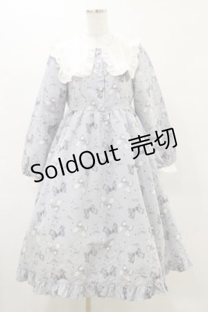 画像: Lovely Tency / 眞白ありすコラボ/リボンプリントワンピース M 淡水色 H-25-05-23-077-LO-OP-NS-ZH