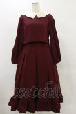 画像1: m petit by misako / サンリオキャラクターズコラボ マイメロディワッペン付きワンピース M ボルドー H-25-05-23-082-LO-OP-NS-ZH (1)