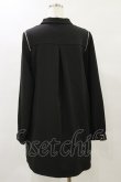 画像2: DearMyLove / レースアップ オフショルジップワンピース LL ブラック H-25-05-23-086-EL-BL-NS-ZH (2)