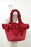 画像1: Maison de FLEUR / SnowWhite/フリルハンドルトートバッグ  レッド H-25-05-23-003-LO-BG-NS-ZH (1)