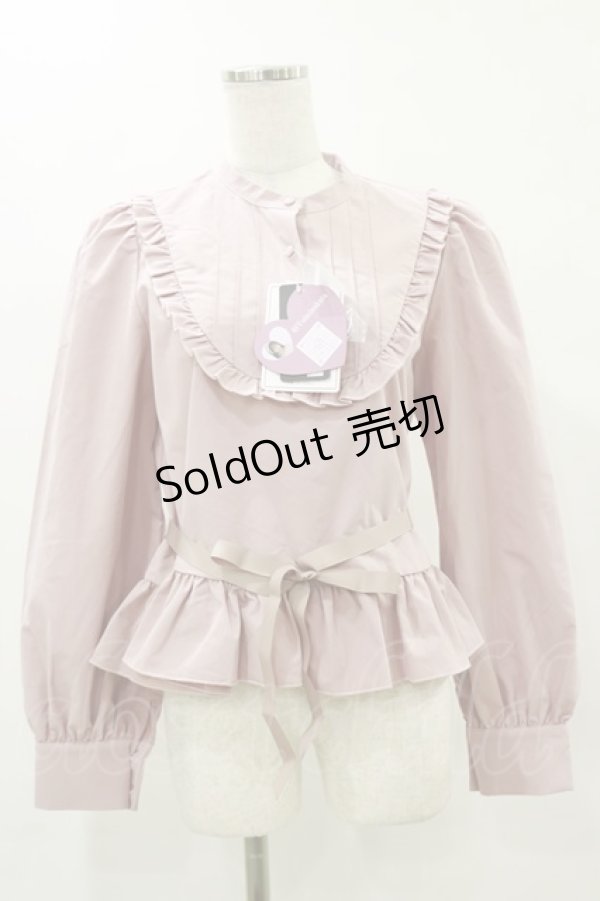 画像1: FLC / MINA*ペプラムブラウス L ピンク H-25-05-23-034-LO-BL-NS-ZH (1)