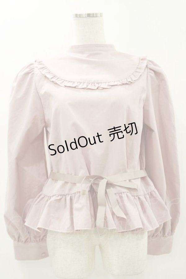 画像3: FLC / MINA*ペプラムブラウス L ピンク H-25-05-23-034-LO-BL-NS-ZH (3)