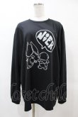 画像1: NieR Clothing / プリントLONG CUTSEW LL 黒 H-25-05-25-1043-PU-TO-KB-ZH (1)