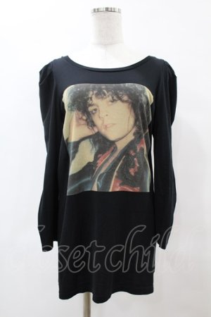 画像: HYSTERIC GLAMOUR / T-REX/MARK BOLANプリントTシャツ  黒 H-25-05-25-1045-PU-TO-KB-ZH