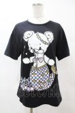 画像1: yaponskii / マーメイドよだれベアTシャツ  黒 H-25-05-25-1047-PU-TO-KB-ZH (1)