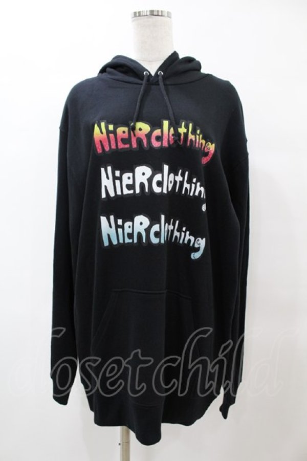 画像1: NieR Clothing / ロゴプルパーカー 2XL 黒 H-25-05-25-1053-PU-TO-KB-ZH (1)