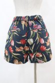画像2: merry jenny / チューリップジャガードショートパンツ  ネイビー H-25-05-25-1008-LO-PA-KB-ZH (2)