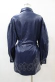 画像2: CuLLt / LEATHER JACKET ONEPIECE  ネイビー H-25-05-25-1011-PU-OP-KB-ZT-CL001 (2)