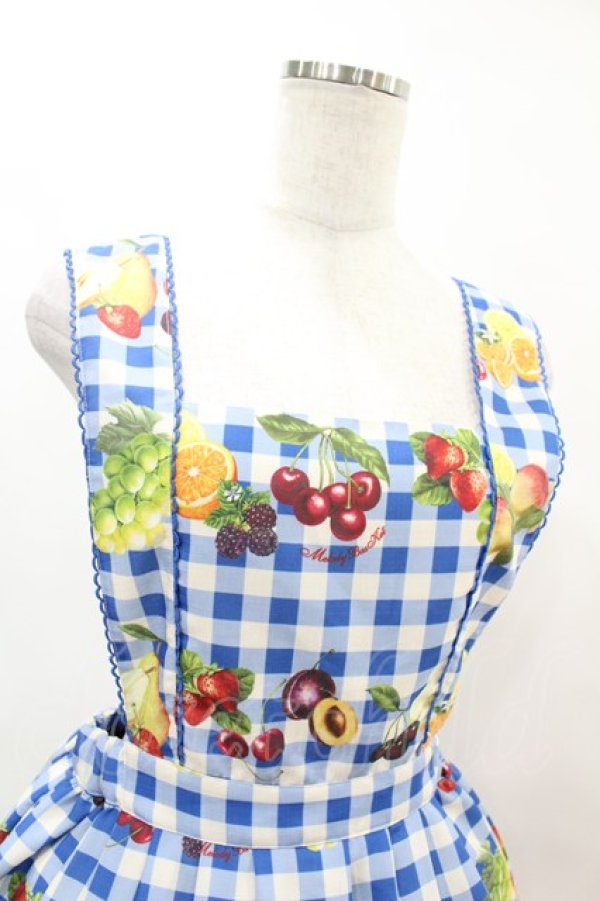 画像4: Melody BasKet / Fruits BasKetサロペットスカート M ブルー H-25-05-25-1014-LO-SK-KB-ZH (4)