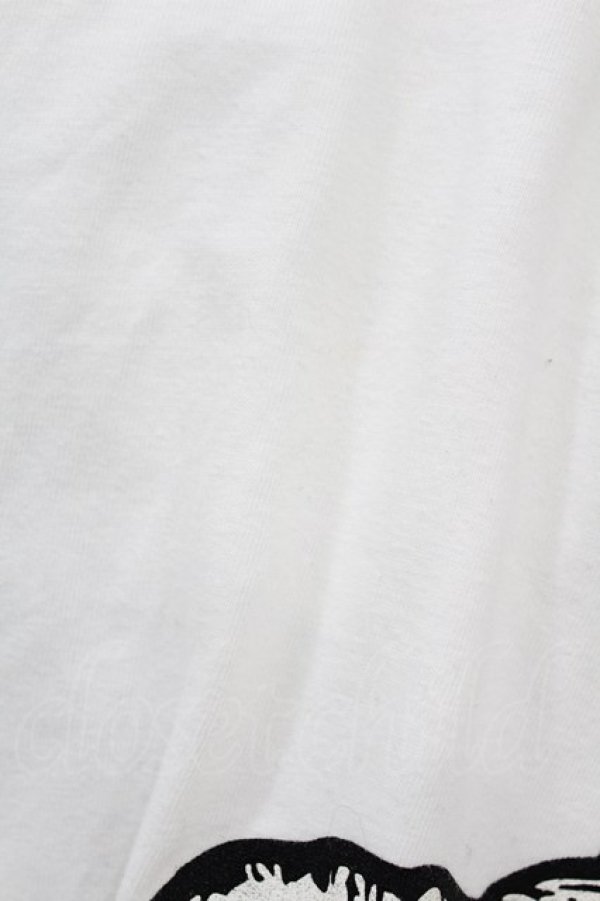画像4: yaponskii / ギンガムTよだれベアTシャツ  白 H-25-05-25-1026-PU-TO-KB-ZH (4)