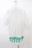 画像2: yaponskii / ブラックよだれベアTシャツ  白 H-25-05-25-1027-PU-TO-KB-ZH (2)