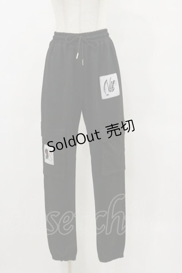 画像1: NieR Clothing / ポケット付パンツ  黒 H-25-05-26-064-PU-PA-KB-ZH (1)