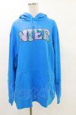 画像1: NieR Clothing / プリントプルパーカー 2XL ブルー H-25-05-26-047-PU-TO-KB-ZH (1)