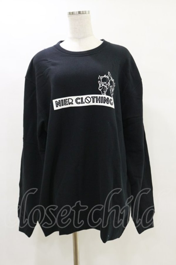 画像1: NieR Clothing / プリントSWEAT  2XL 黒 H-25-05-26-048-PU-TO-KB-ZH (1)