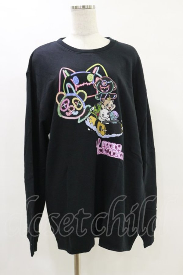 画像1: NieR Clothing / プリントSWEAT  2XL 黒 H-25-05-26-049-PU-TO-KB-ZH (1)