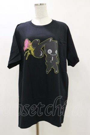 画像: NieR Clothing / プリントCOTTON CUTSEW XL 黒 H-25-05-26-057-PU-TO-KB-ZH