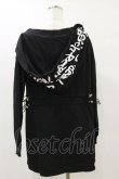 画像2: NieR Clothing / ギャザープルパーカー  黒 H-25-05-26-060-PU-TO-KB-ZH (2)