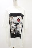 画像1: NieR Clothing / プリントTシャツ  白 H-25-05-26-061-PU-TO-KB-ZH (1)