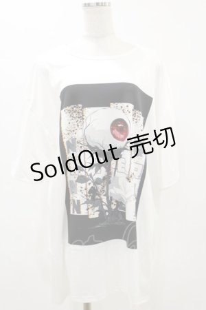 画像: NieR Clothing / プリントTシャツ  白 H-25-05-26-061-PU-TO-KB-ZH