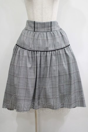 画像: axes femme POETIQUE / グレンチェックフィッシュテールスカート M ブラック H-25-05-27-022-AX-SK-NS-ZH