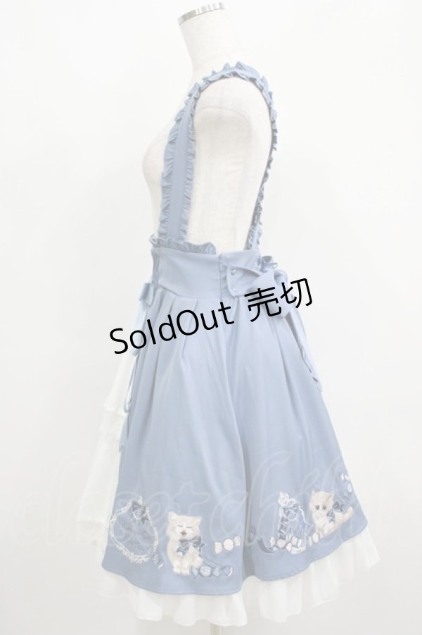 画像2: Amavel / Bonbon Ribbon Chaton スカート Free ブルー H-25-05-27-024-CA-SK-NS-ZH (2)