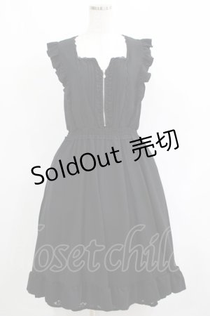 画像: axes femme / ジップデザインワンピース M ブラック H-25-05-27-025-AX-OP-NS-ZH