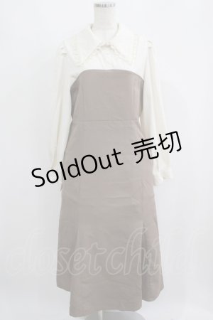画像: DearMyLoveRose / マーメイドクラシカルワンピース 3L モカ H-25-05-27-028-EL-OP-NS-ZH