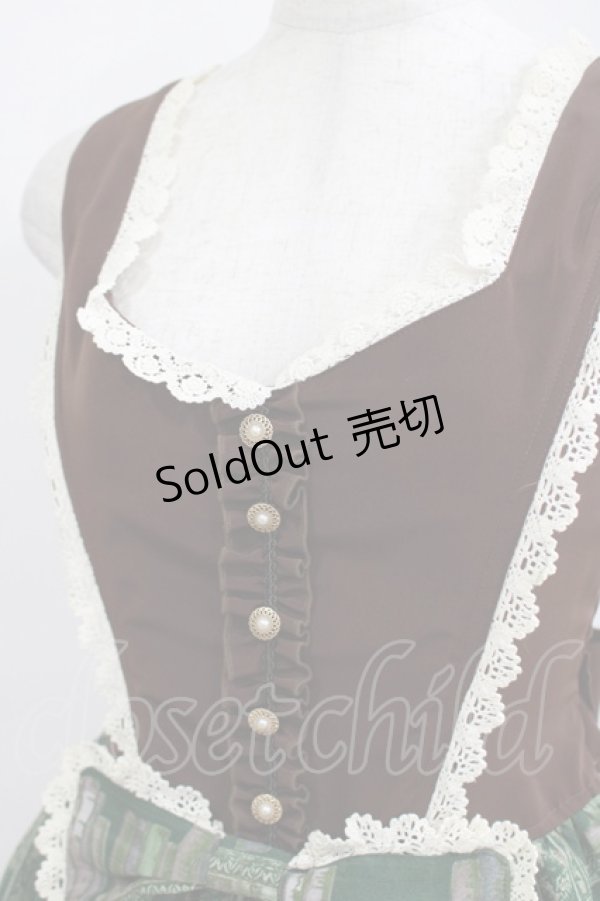 画像5: ALICE and the PIRATES / Wicked Queen's Poison cellar柄 ジャンパースカートII Free グリーン H-25-05-27-029-PA-OP-NS-ZH (5)