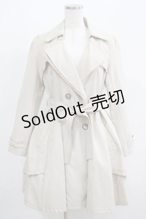 画像: axes femme / レース切替トレンチコート M ベージュ H-25-05-27-032-AX-CO-NS-ZH