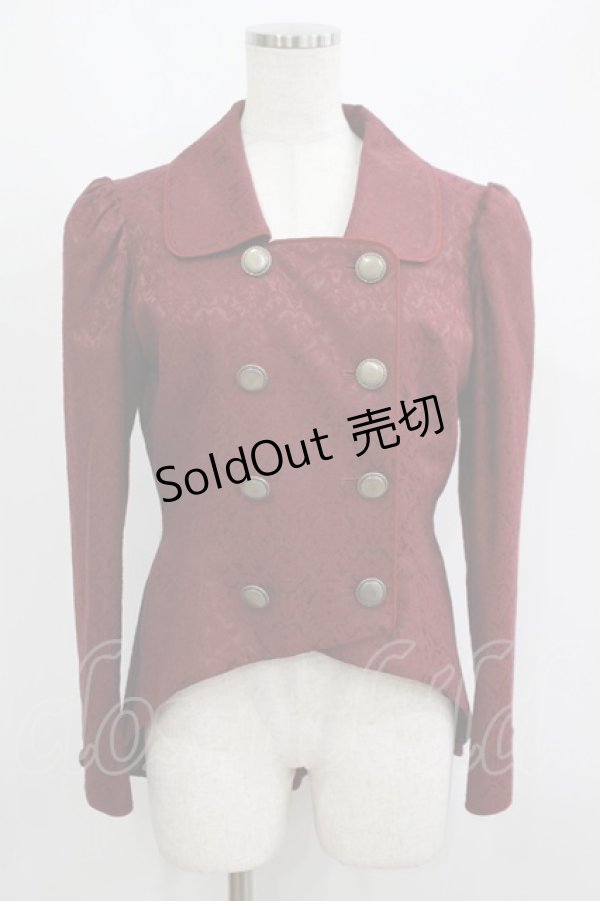 画像1: Victorian maiden / スワロウテイル セレモニージャケット Free ジャガードボルドー H-25-05-27-036-CL-JA-NS-ZH (1)