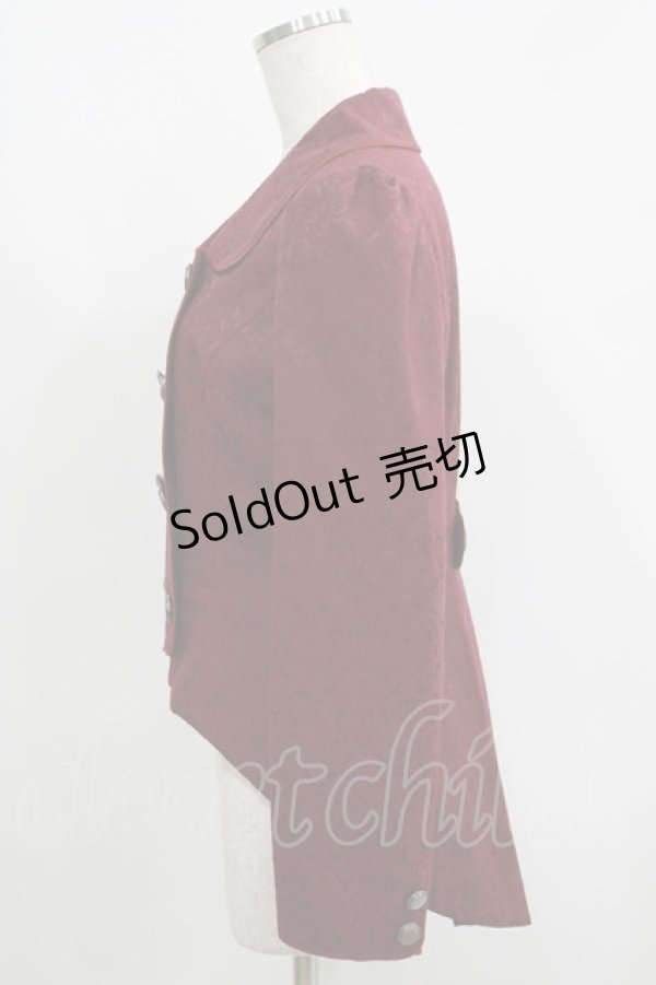 画像2: Victorian maiden / スワロウテイル セレモニージャケット Free ジャガードボルドー H-25-05-27-036-CL-JA-NS-ZH (2)