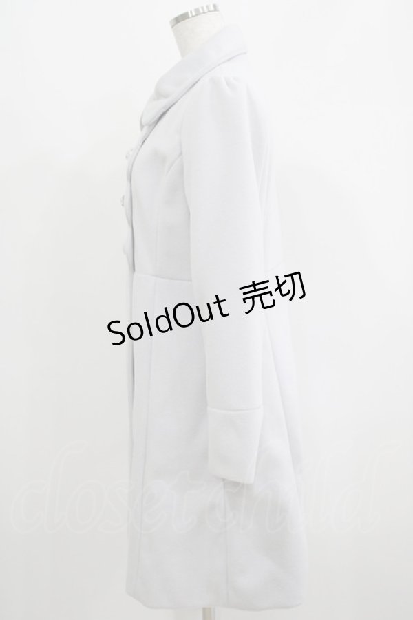 画像2: axes femme POETIQUE / スカラップコート M ブルー H-25-05-27-037-AX-CO-NS-ZT-C058 (2)