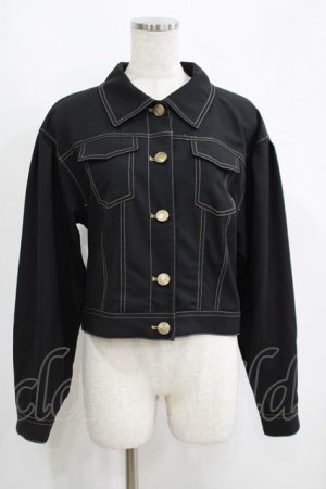 画像: axes femme POETIQUE / バックプリーツブルゾン M ブラック H-25-05-27-038-AX-JA-NS-ZH