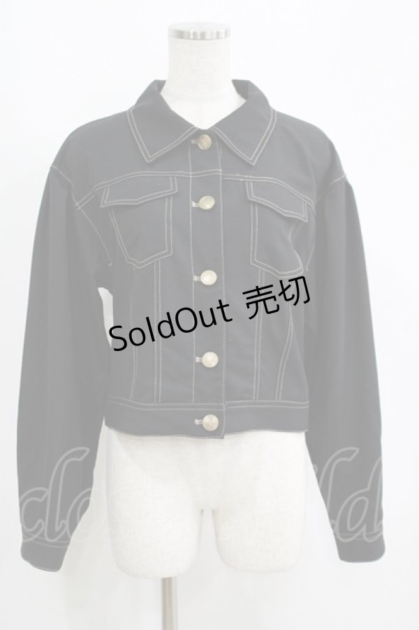 画像1: axes femme POETIQUE / バックプリーツブルゾン M ブラック H-25-05-27-038-AX-JA-NS-ZH (1)