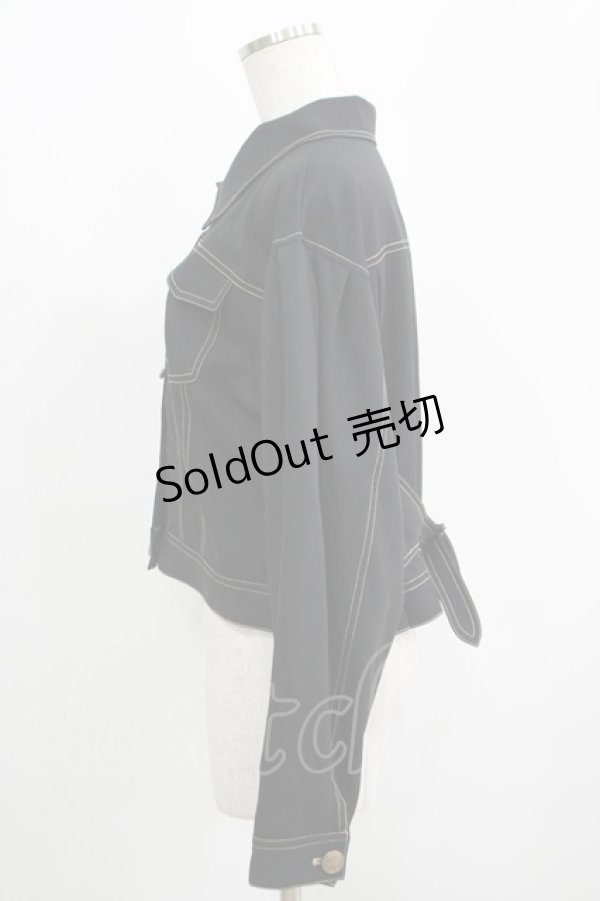 画像2: axes femme POETIQUE / バックプリーツブルゾン M ブラック H-25-05-27-038-AX-JA-NS-ZH (2)