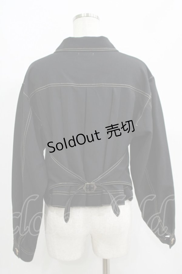 画像3: axes femme POETIQUE / バックプリーツブルゾン M ブラック H-25-05-27-038-AX-JA-NS-ZH (3)
