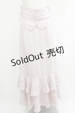 画像: DearMyLoveRose / コルセットベルト付マーメイドスカート LL ピンク H-25-05-27-042-EL-SK-NS-ZH