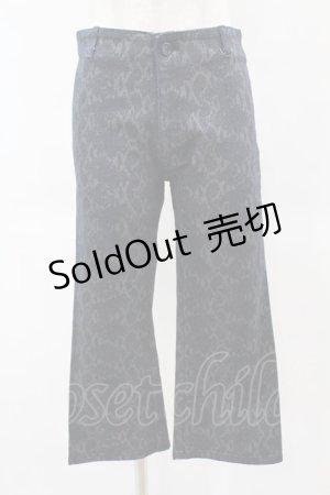 画像: PEACE NOW / パイソン風パンツ  ネイビー H-25-05-27-1036-PU-PA-KB-ZH