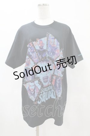 画像: MILKBOY / SUICIDE SQUAD LOGO TEE L ブラック H-25-05-27-1042-MB-TO-KB-ZH
