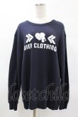 画像1: NieR Clothing / プリントLONG CUTSEW  ネイビー H-25-05-27-1049-PU-TO-KB-ZH (1)