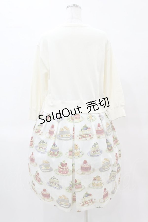 画像2: Jane Marple / Anniversary cakesトロンプルイユドレス  アイボリー H-25-05-27-1006-JM-OP-KB-ZH (2)
