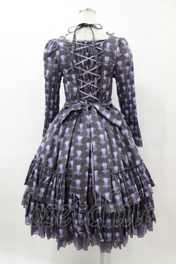画像2: ATELIER PIERROT / Rosy Bouquet Dress size1 パープル H-25-05-27-1009-EL-OP-NS-ZH (2)