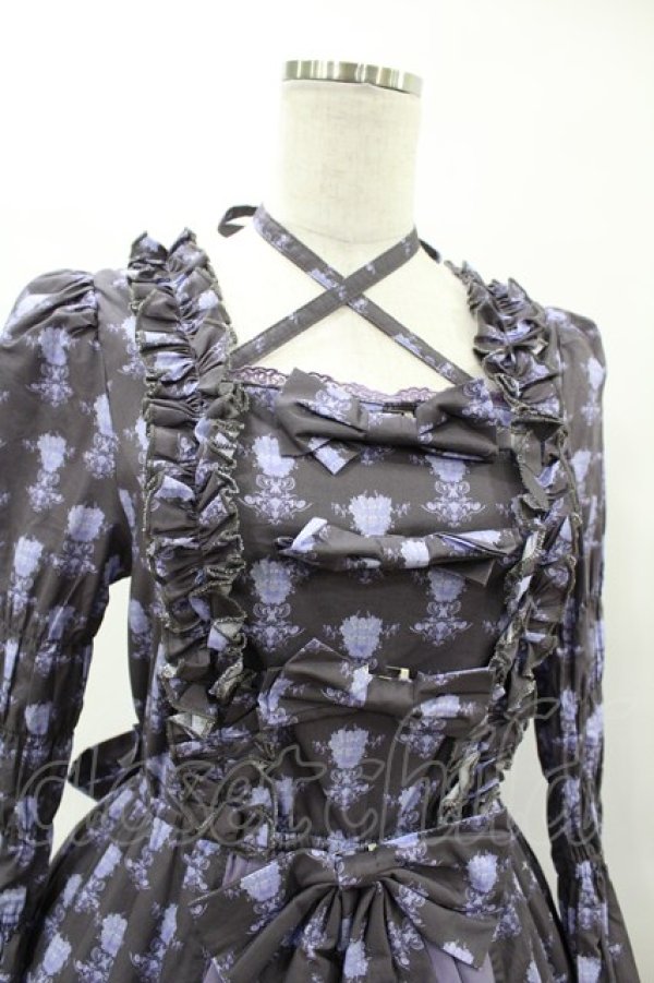 画像4: ATELIER PIERROT / Rosy Bouquet Dress size1 パープル H-25-05-27-1009-EL-OP-NS-ZH (4)
