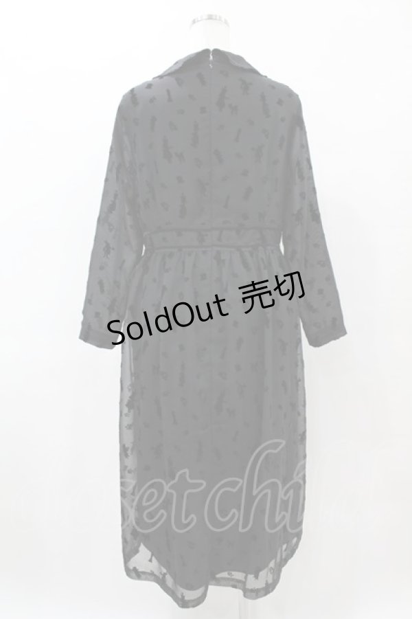 画像2: Jane Marple / Queen Aliceリボントリムドレス  ブラック H-25-05-27-1010-JM-OP-KB-ZH (2)