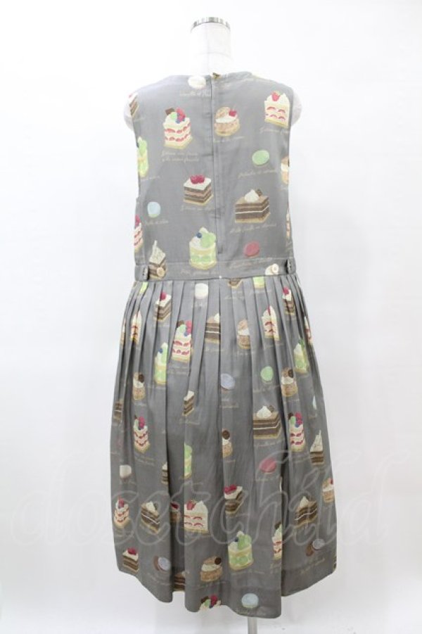 画像2: Jane Marple / Patisserie francaiseタブリエドレス  グレー H-25-05-27-1011-JM-OP-KB-ZH (2)