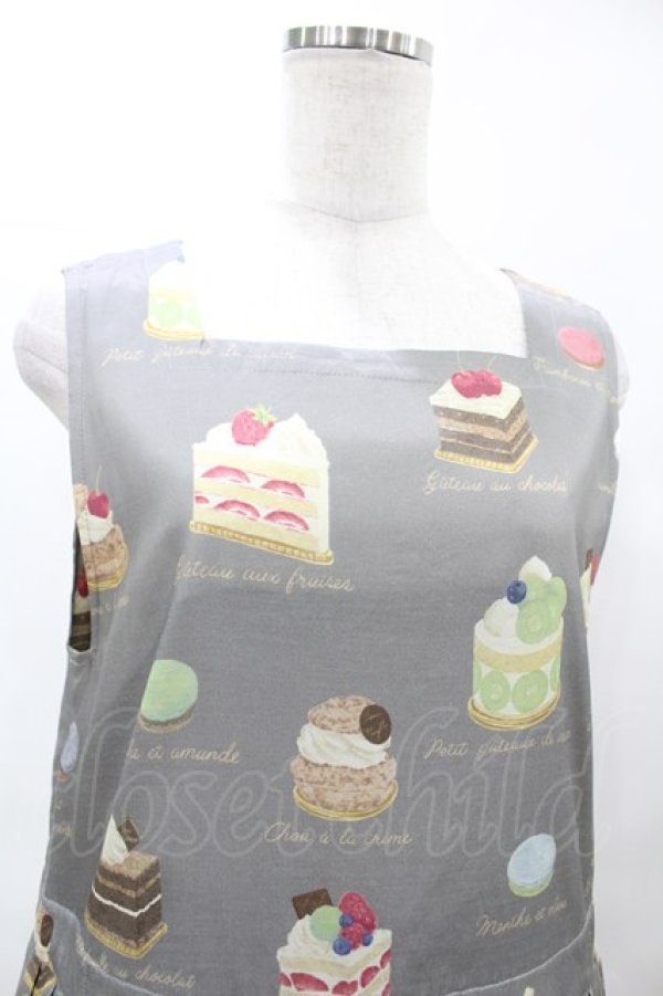 画像4: Jane Marple / Patisserie francaiseタブリエドレス  グレー H-25-05-27-1011-JM-OP-KB-ZH (4)