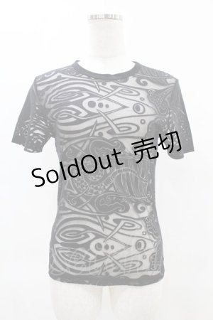 画像: Jean Paul GAULTIER / オパール加工シアートップス 40 ブラック H-25-05-27-1002-GO-TO-KB-ZH