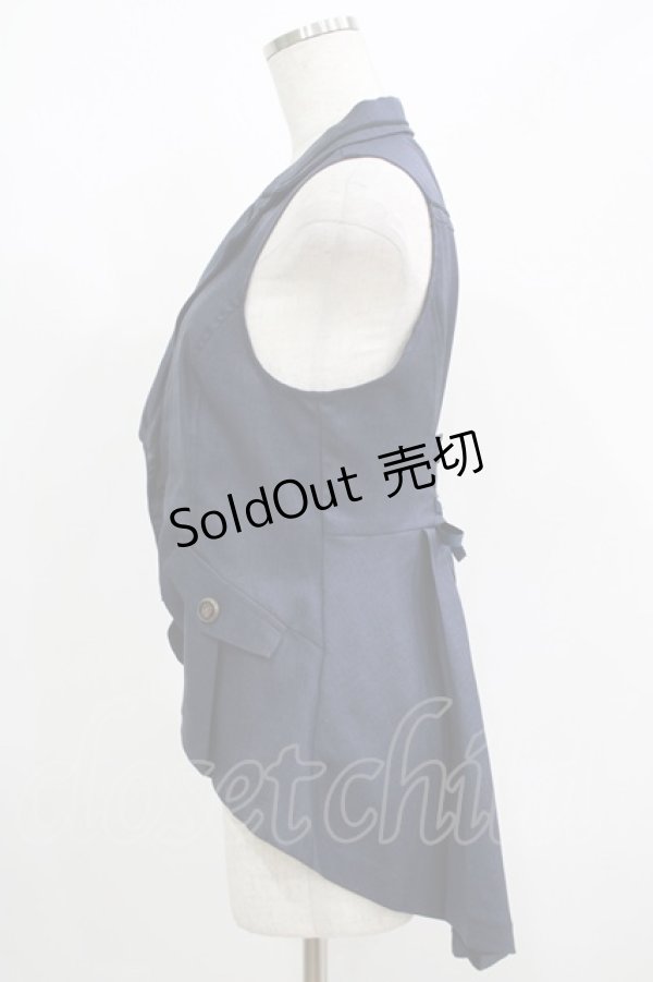 画像2: axes femme POETIQUE / フィッシュテールベスト M ネイビー H-25-05-27-046-AX-TO-NS-ZH (2)
