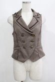 画像1: axes femme POETIQUE / バックレースデザインベスト M ブラウン H-25-05-27-047-AX-TO-NS-ZH (1)
