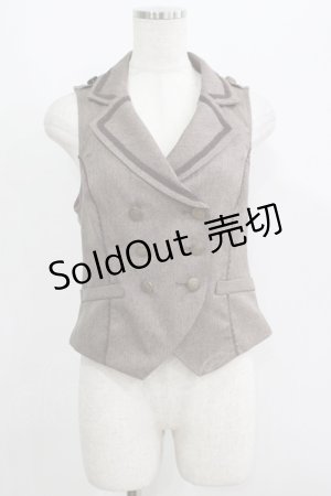画像: axes femme POETIQUE / バックレースデザインベスト M ブラウン H-25-05-27-047-AX-TO-NS-ZH